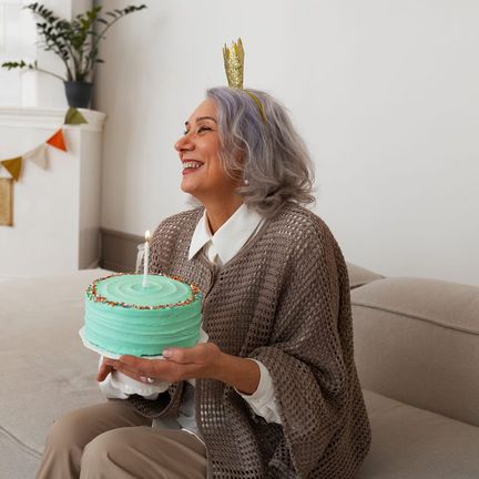 People celebrating a birthday together